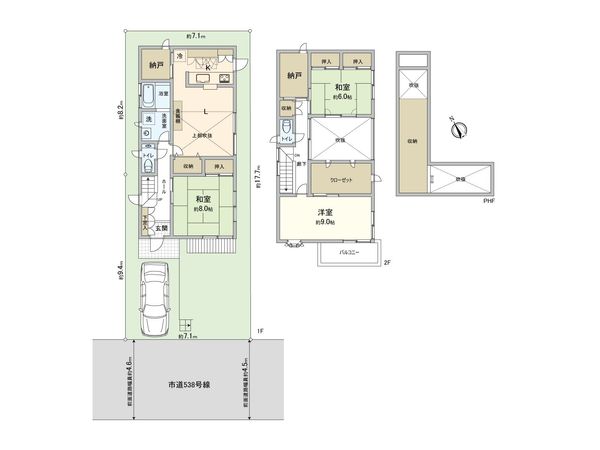 座間市明王 戸建 間取図(平面図)