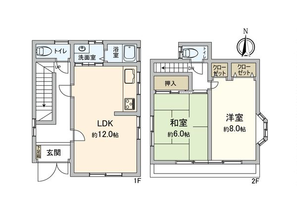 座間市座間1丁目 戸建 間取図(平面図)