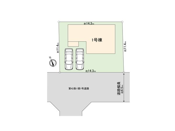 綾瀬市綾西5丁目 新築戸建 区画図 綾瀬市綾西5丁目 新築戸建 区画図