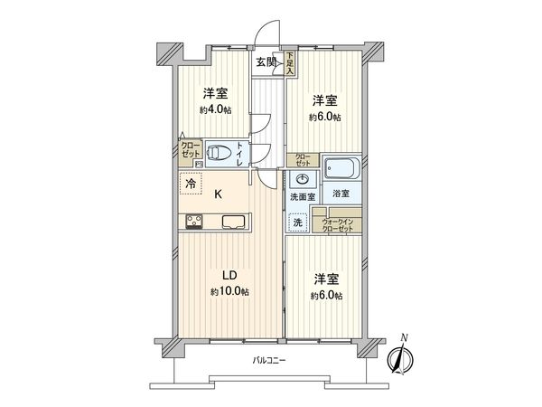 エクセル海老名秋葉台 間取図(平面図) エクセル海老名秋葉台 間取図(平面図)
