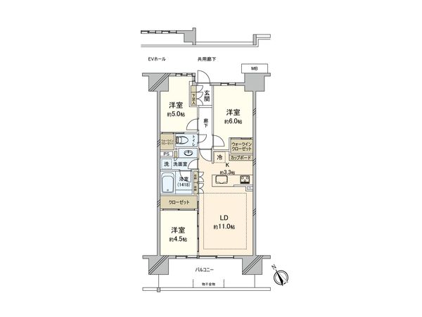 海老名ザ・レジデンス 間取図(平面図) 海老名ザ・レジデンス 間取図(平面図)