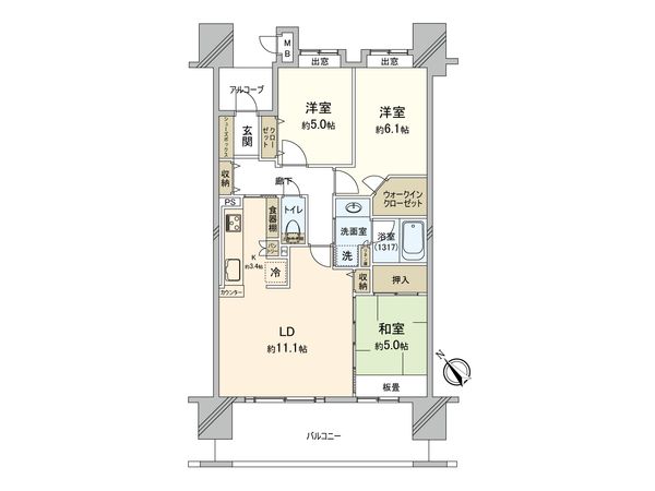 レーベンハイム緑ヶ丘エアーズ 間取図(平面図) 間取図(平面図)