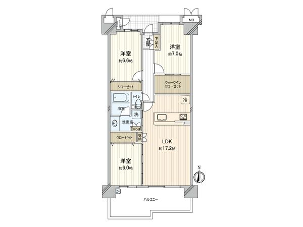 ルネ・エアズヒル Ⅳ番館 間取図(平面図) ルネ・エアズヒル Ⅳ番館 間取図(平面図)