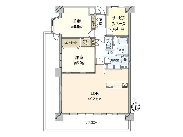 相武台西パーク・ホームズ 間取図(平面図) 間取図(平面図)
