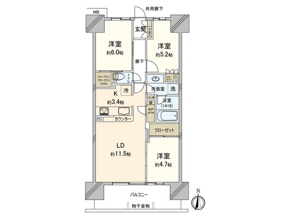 セントガーデン海老名 Ⅱ街区 間取図(平面図) セントガーデン海老名 Ⅱ街区 間取図(平面図)