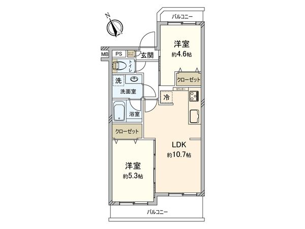 セザール第二さがみ野 間取図(平面図)