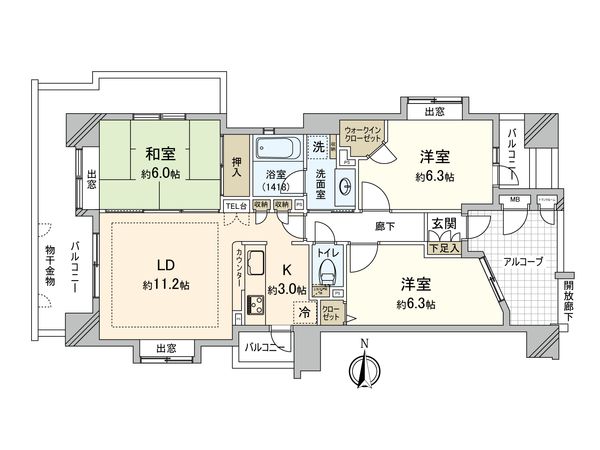 モラーダさがみ野ラークヒルズ 間取図(平面図)