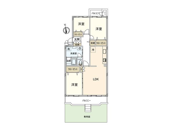 えびな国分団地 6号棟 間取図