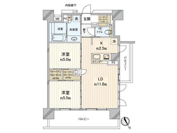 デュオセーヌ相模原上溝駅前 間取図(平面図) デュオセーヌ相模原上溝駅前 間取図(平面図)