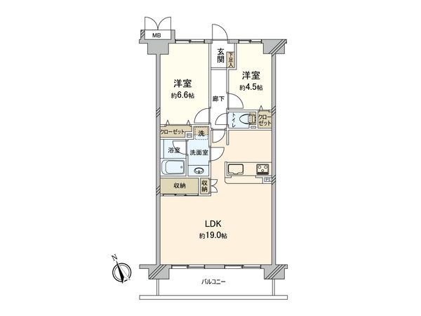 メイツ海老名 間取図(平面図)