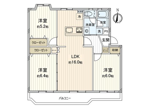 海老名プラーザ 5号棟 間取図(平面図)