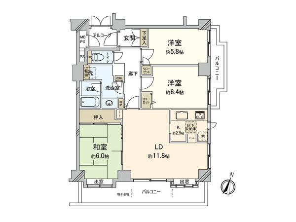 間取図(平面図)