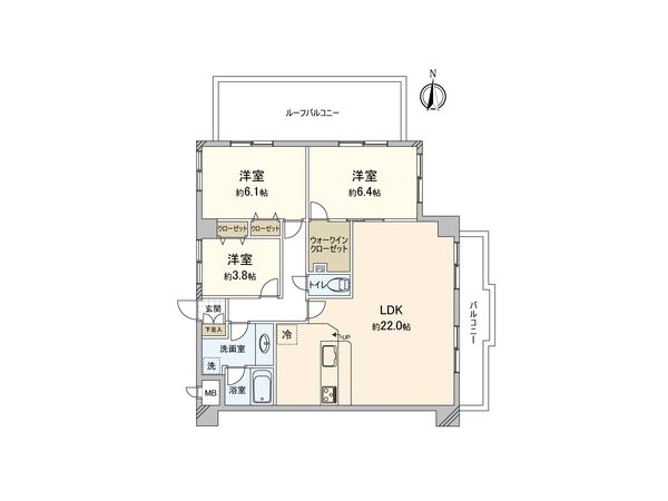 ロイヤルステージ海老名 間取図(平面図) ロイヤルステージ海老名 間取図(平面図)