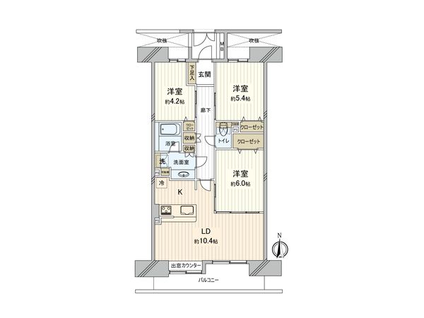 さがみ野ガーデニア弐番館 間取図(平面図) さがみ野ガーデニア弐番館 間取図(平面図)