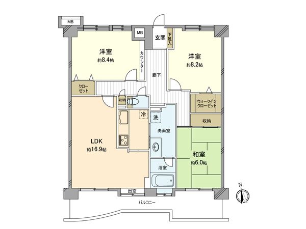 コスモさがみ野 間取図(平面図) 間取図(平面図)