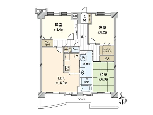 コスモさがみ野 間取図(平面図) コスモさがみ野 間取図(平面図)