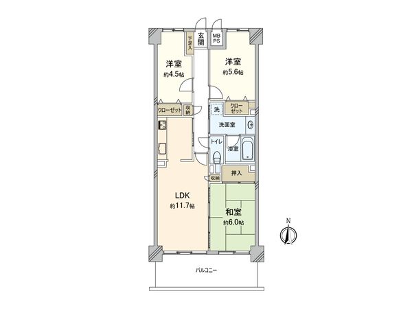 シティ海老名 間取図(平面図) 間取図(平面図)