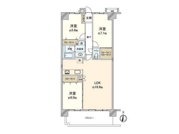 スターフィールド海老名 間取図(平面図) 間取図(平面図)
