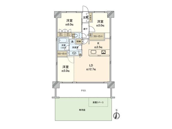 グレーシア海老名さがみ野 間取図(平面図) グレーシア海老名さがみ野 間取図(平面図)