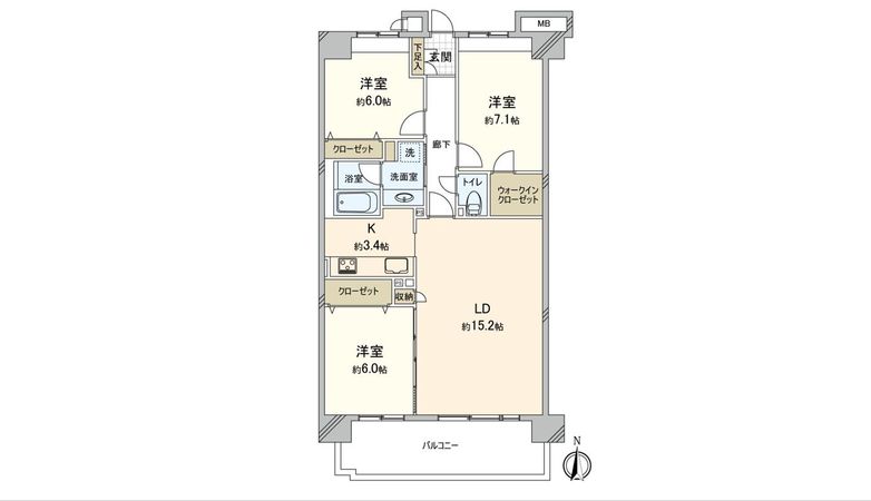 スターフィールド海老名 間取図(平面図) 間取図(平面図)
