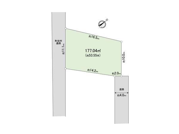 高ヶ坂7丁目 土地 区画図