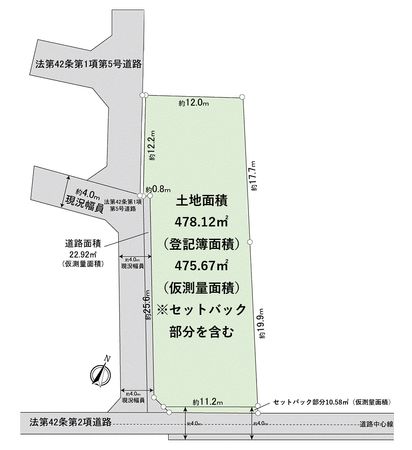 金森1丁目 土地 区画図