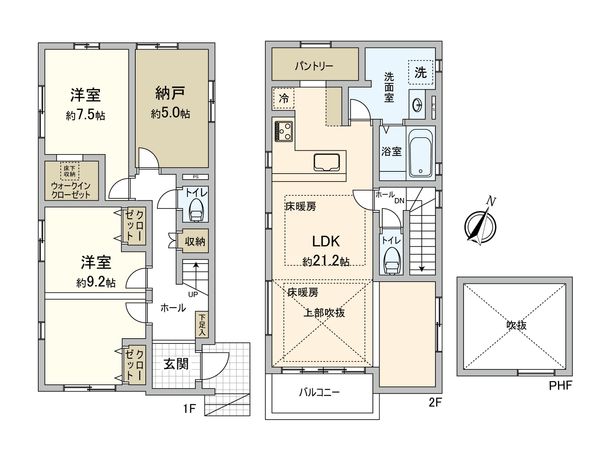 本町田 新築戸建3号棟 間取図(平面図)
