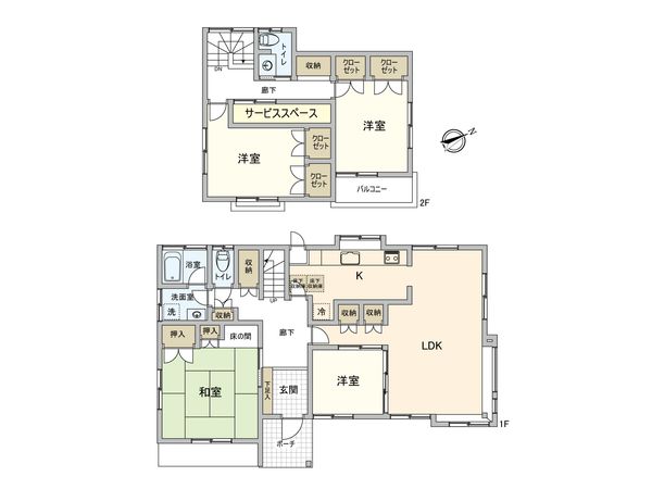 真光寺3丁目 戸建 間取図(平面図) 真光寺3丁目 戸建 間取図(平面図)