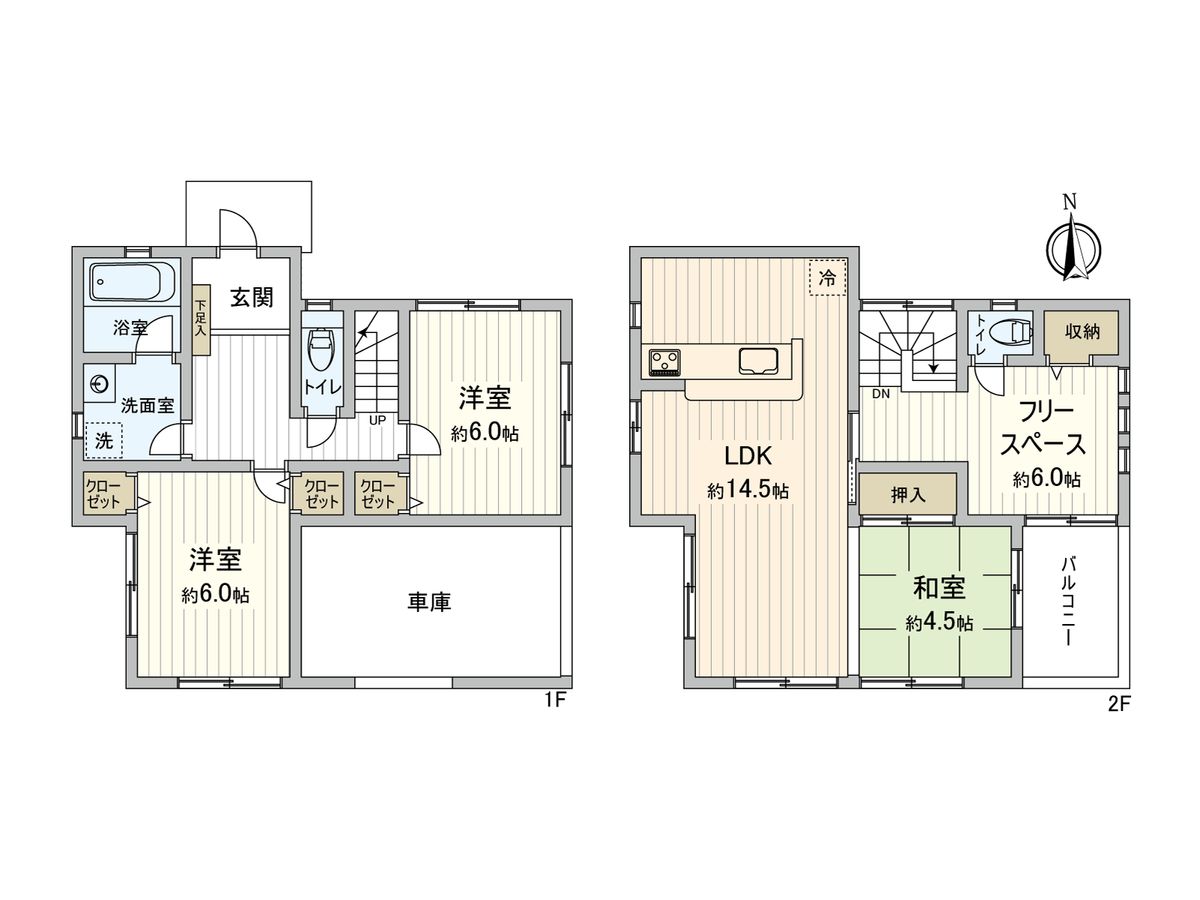 山崎町 戸建 間取図(平面図) 間取図(平面図)