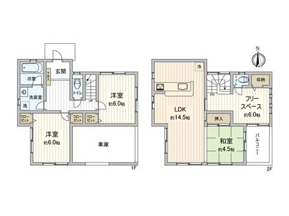 山崎町 戸建 間取図(平面図)