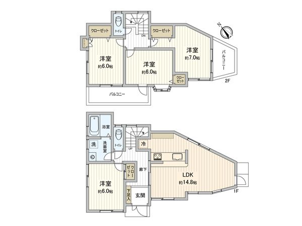 森野5丁目 戸建 間取図(平面図) 間取図(平面図)