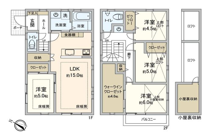 図師町 戸建 間取図(平面図) 図師町 戸建 間取図(平面図)