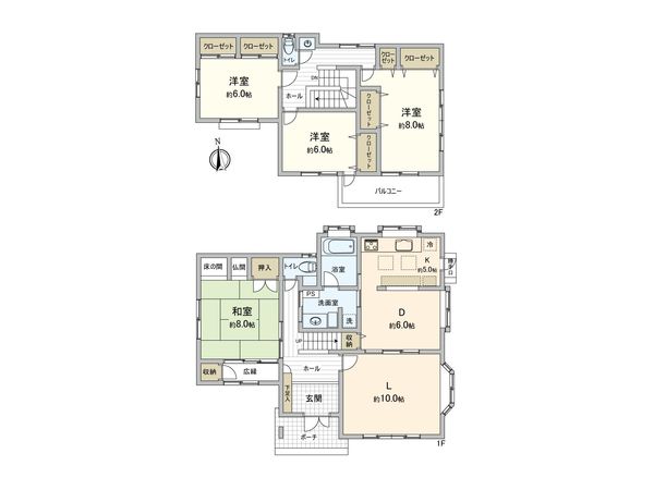 金井3丁目 戸建 間取図(平面図)
