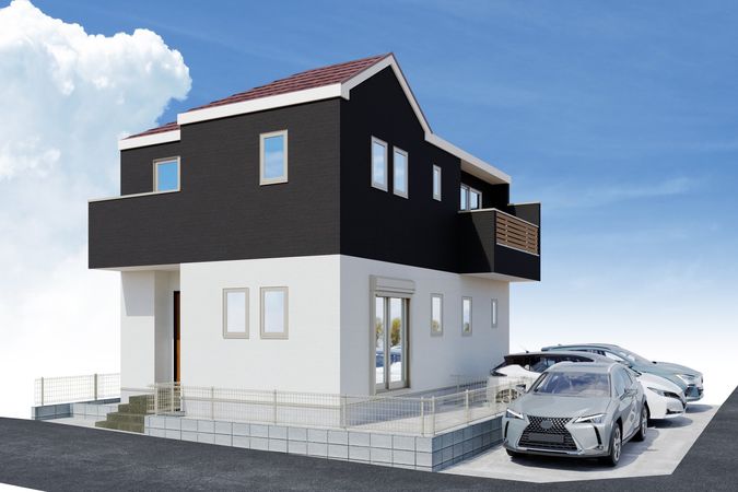 相模原市中央区並木3丁目 新築戸建 外観パース図 相模原市中央区並木3丁目 新築戸建 外観パース図