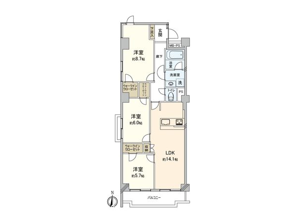 町田ハイツ壱番館 間取図(平面図) 町田ハイツ壱番館 間取図(平面図)