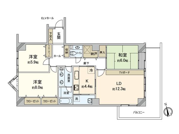 エステ・スクエア成瀬 弐番館 間取図(平面図) エステ・スクエア成瀬 弐番館 間取図(平面図)