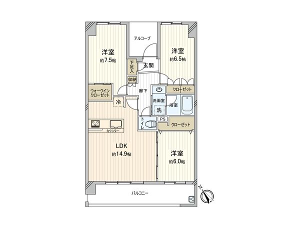 シーズガーデンパラディス町田 間取図(平面図) 間取図(平面図)