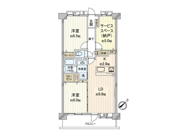クリオ町田弐番館 間取図(平面図) 間取図(平面図)