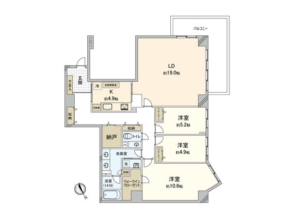エステスクエア成瀬 壱番館 間取図(平面図) 間取図(平面図)