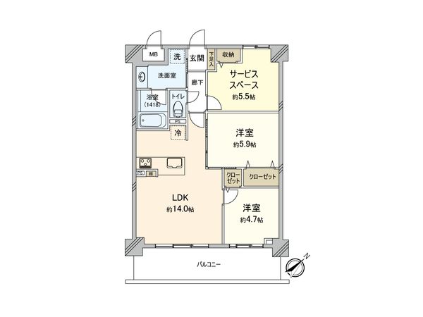 ダイアパレス町田中町 間取図(平面図) 間取図(平面図)