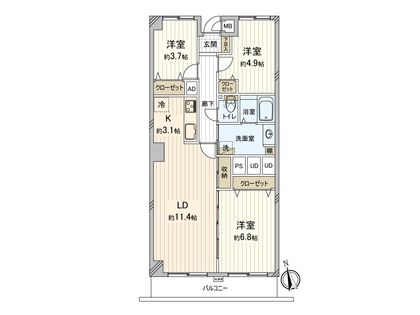 間取図(平面図) 間取図(平面図)