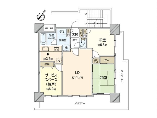 ライオンズガーデン町田駅南 間取図(平面図) ライオンズガーデン町田駅南 間取図(平面図)