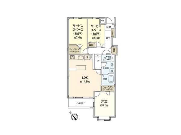 パレス町田 間取図(平面図) パレス町田 間取図(平面図)