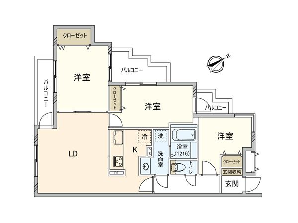 セントエルモ玉川学園 間取図(平面図)