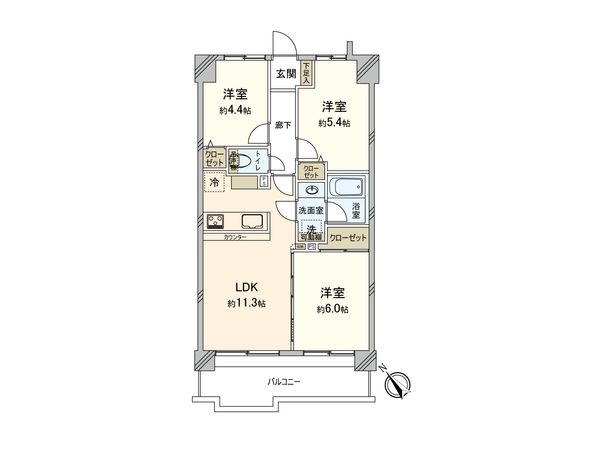 ロワールガーデン町田 間取図(平面図)
