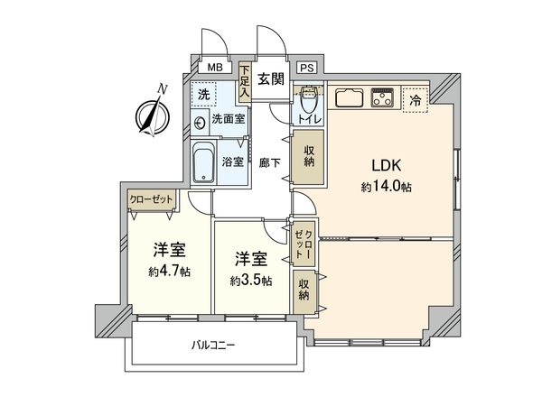 ライフシティ淵野辺 間取図(平面図) ライフシティ淵野辺 間取図(平面図)