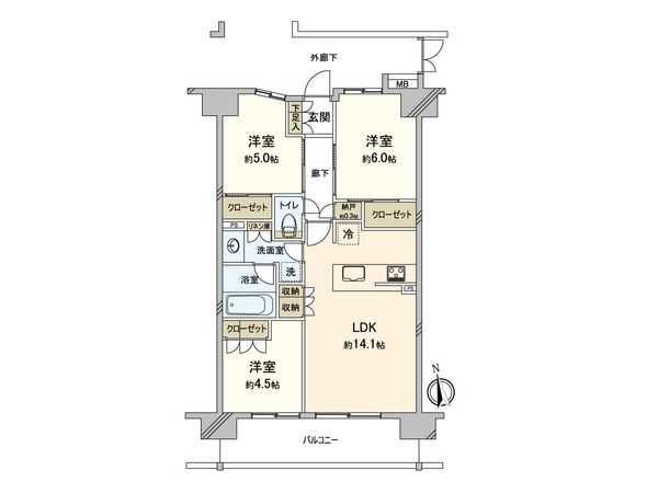 クレアホームズ町田 間取図(平面図) クレアホームズ町田 間取図(平面図)