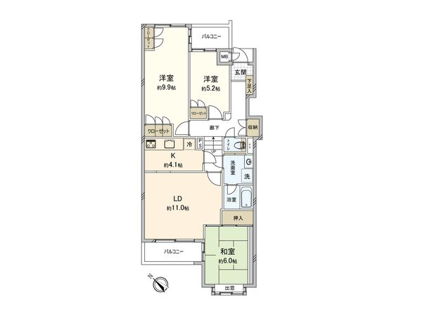パレス町田 間取図(平面図) パレス町田 間取図(平面図)