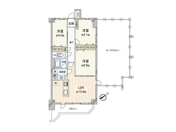 ハイネス町田 間取図(平面図) ハイネス町田 間取図(平面図)