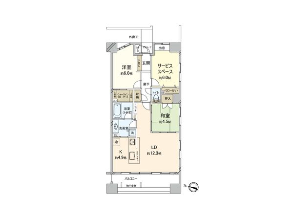 コナ・ヴィレッジ町田 間取図(平面図) コナ・ヴィレッジ町田 間取図(平面図)